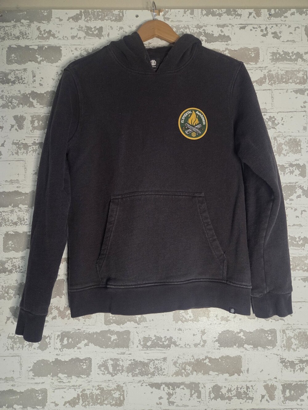 Element Skateboards Elemental Awareness Hoodie Mens Medium Black Campfire